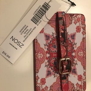 Chico’s paisley luggage tag